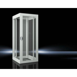 Шкаф серверный напольный Rittal TE7000, 42U, 2000х600х1000 (ВхШхГ), дверь: перфорация, задняя дверь: перфорация, цвет: серый, (7000882)