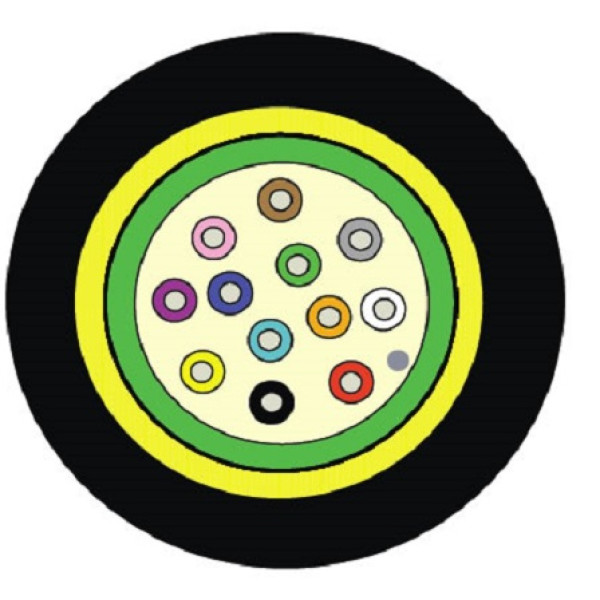 Кабель волоконно-оптический Siemon XGLO, Central Tube, 12хОВ, OS2 9/125мм, LSZH, d 7,7, 500м, цвет: чёрный