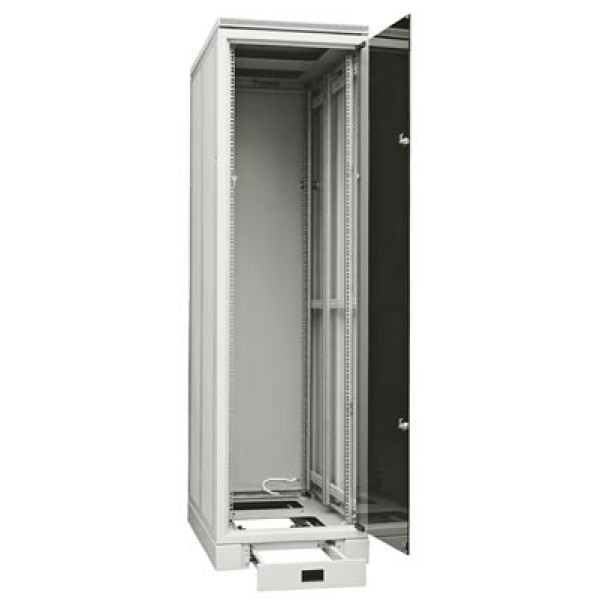 Шкаф серверный напольный Zpas SZB SE, IP20, 45U, 2096х600х1000 (ВхШхГ), дверь: перфорация, задняя дверь: перфорация, разборный, цвет: серый, (WZ-SZBSE-004-2420-23-7111-1-011)
