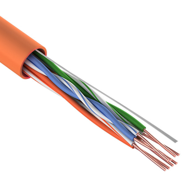 Купить Кабель витая пара Rexant, U/UTP, 4 пар., кат. 5е, 100МГц, d 5,4 мм , AWG24, LSZH, 305м, бухта, цвет: оранжевый, проводник из высокоочищенной бескислородной меди Кабель витая пара Rexant, U/UTP, 4 пар., кат. 5е, 100МГц, d 5,4 мм , AWG24, LSZH, 305м, бухта, цвет: оранжевый, проводник из высокоочищенной бескислородной меди