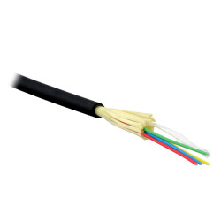 Кабель волоконно-оптический Teldor, Tight Buffer, 4хОВ, OM2 50/125мм, HFFR, d 5, цвет: чёрный