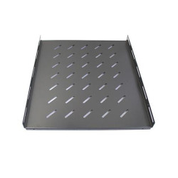Полка Hyperline, перфорированная, стационарная, 1U, 510х850 (ШхГ), нагрузка до 80 кг, для шкафов TSA, цвет: чёрный