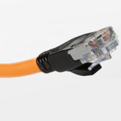 Шнур коммутационный Nexans LANmark-7A, экранированный, GG45/GG45, кат. 7A, LSZH, 20м, оранжевый, для проведения измерений Шнур коммутационный Nexans LANmark-7A, экранированный, GG45/GG45, кат. 7A, LSZH, 20м, оранжевый, для проведения измерений