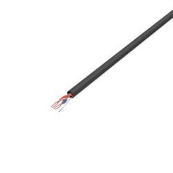 Кабель витая пара Proconnect, U/UTP, 2 пар., кат. 5е, 100МГц, d 4,2 мм , AWG24, PVC, 305м, бухта, цвет: серый, проводник из высокоочищенной бескислородной меди