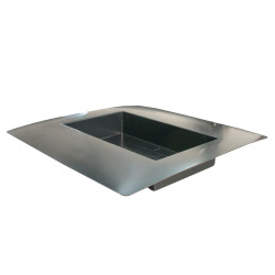 Металлическая коробка с фиксаторами ZEO-B1 под заливку для люка Q2