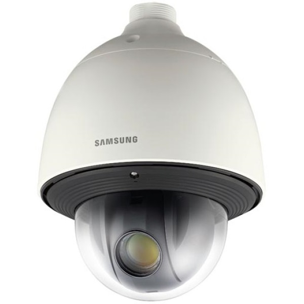 Сетевая IP видеокамера Samsung, купольная, улица, матрица 1/3, ИК-фильтр, цв:1 лк, ч/б:0,08 лк, цвет: слоновая кость, (SNP-6201HP)