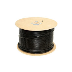 Кабель витая пара Lanmaster, F/UTP, 4 пар., кат. 5е, 200МГц, d 6,1 мм , AWG24, PE, 305м, катушка, цвет: чёрный