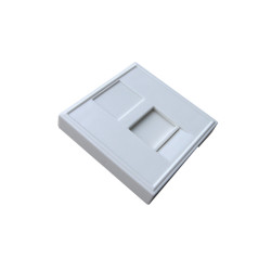Лицевая панель розеточная BNH, 1х RJ45, 45x45, 45x45, плоская, цвет: белый