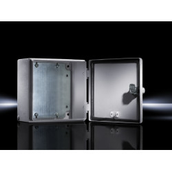 Шкаф электротехнический настенный Rittal EB, IP66, 200х200х80 (ВхШхГ), монтажая панель: 185х175 (ВхШ), металл, (1546500)