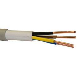 Кабель силовой Nexans, NYM-J, 4 х 2,5мм?, PVC, цвет: серый