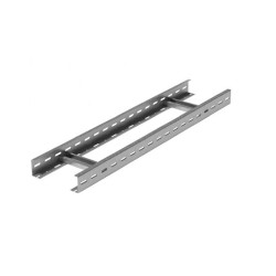 Лестничный лоток Ostec, стандартный, перфорированный, 200х50х3000 (ШхВхД), толщина: 1,5 мм, сталь, м. Сендзимира