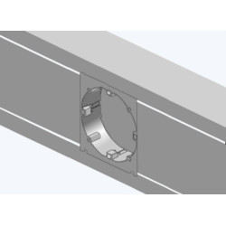 Суппорт Efapel Серия 10, 16, боковой для мини-канала, ширина: 60, цвет: белый
