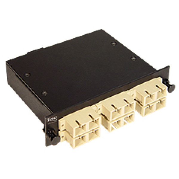 Кассета MPO Nexans LANmark-OF MPO, Standard, 12хОВ, SC (SM), OS2 9/125, цвет: чёрный