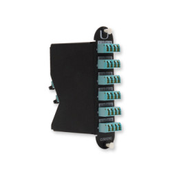 Кассета MPO Nexans LANmark-OF MPO, Standard, 12хОВ, LC (MM), OM4 50/125, цвет: чёрный