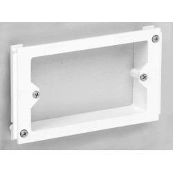 Суппорт Efapel Серия 10, 16, боковой для кабель-канала, h=83, модулей: 2, цвет: белый, итальянский стандарт