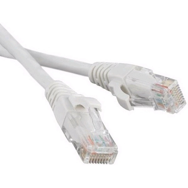 Шнур коммутационный AMP, неэкранированный, RJ45, кат. 5е, 100 МГц, PVC, 3м, белый
