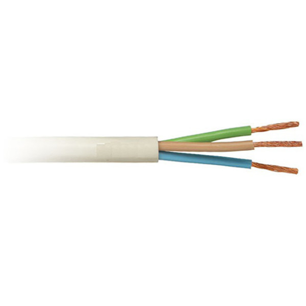 Провод соединительный Электрокабель НН, ПВС, 3 х 1,5мм?, PVC, цвет: белый