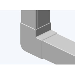 Плоский угол Efapel Серия 13, 90 град для магистрального короба, 100х60, цвет: белый