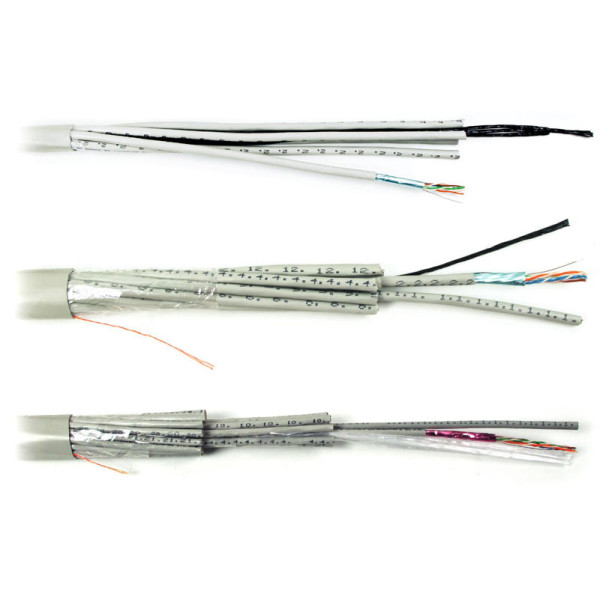 Кабель многопарный Hyperline, F/UTP, 100 пар., кат. 5e, PVC, 500м, цвет: серый