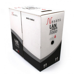 Кабель витая пара Nexans LANmark-6, F1/UTP, 4 пар., кат. 6, 350МГц, D 7,3 мм , AWG24, LSZH, 1000м, катушка, цвет: оранжевый