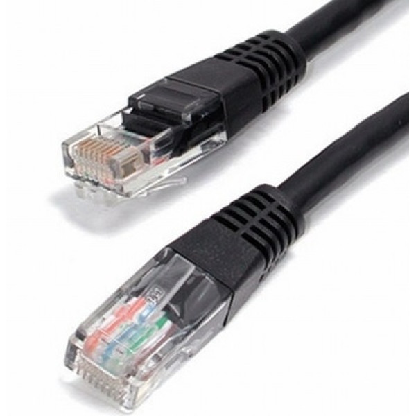 Шнур коммутационный Siemon, неэкранированный, RJ45/RJ45, кат. 6, LSZH, 1м, чёрный, (LP6-01M-01)