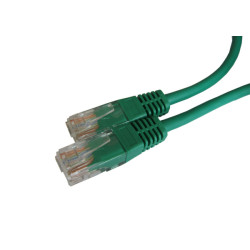 Шнур коммутационный AMP, неэкранированный, RJ45, кат. 5е, 100 МГц, PVC, 1м, зеленый