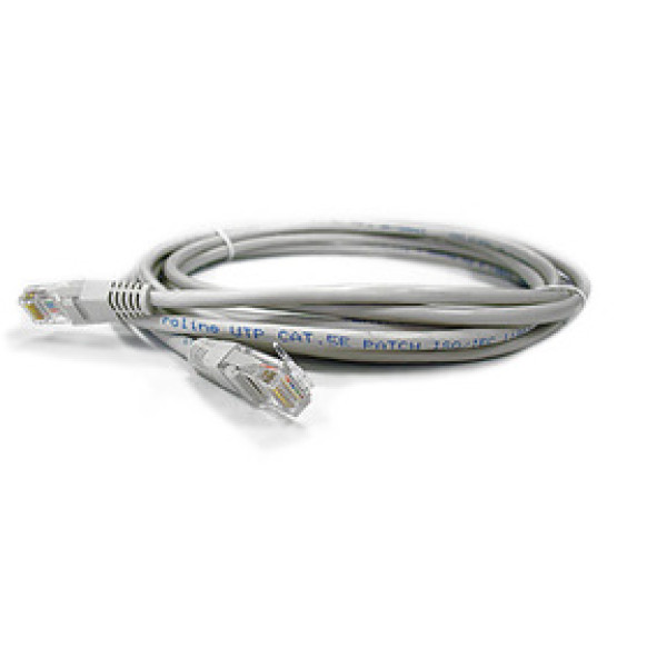 Шнур коммутационный Lanmaster, неэкранированный, RJ45/RJ45, кат. 5е, PVC, 3м, серый