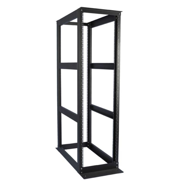 Стойка открытая 19 Hyperline, серверная, 30U, 550х800х1485 (ШхГхВ), двухрамная, цвет: чёрный