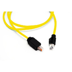 Шнур коммутационный односторонний Nexans LANmark Industry, экранированный, RJ45, кат. 6, PVC, 10м, жёлтый