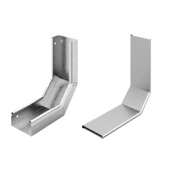 Соединитель Ostec, неперфорированный, внутренний 90 град, для металлических лотков, 50х50х270 (ШхВхД), сталь, м. Сендзимира