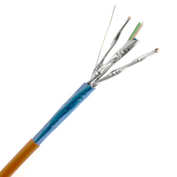 Кабель витая пара Nexans LANmark-6A, F/FTP, 4 пар., кат. 6A, 500МГц, D 7,6 мм , AWG23, LSZH, 1000м, катушка, цвет: оранжевый