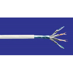 Кабель витая пара AMP, F/UTP, 4 пар., кат. 5е, d 6,2 мм , AWG24, LSZH, 305м, катушка в коробке, цвет: белый