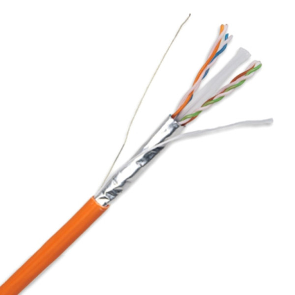Кабель витая пара Nexans LANmark-6A, F1/UTP, 4 пар., кат. 6A, 500МГц, D 7,5 мм , AWG23, LSZH, 1000м, катушка, цвет: оранжевый