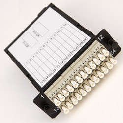 Кассета MPO Nexans LANmark-OF MPO, Low Loss, 24хОВ, LC (MM), OM4 50/125, цвет: чёрный