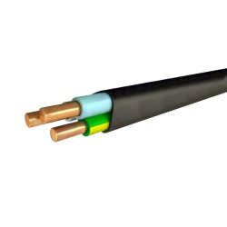 Кабель силовой ВОКЗ, ВВГ-нг(А), 3 х 4мм?, PVC, цвет: чёрный