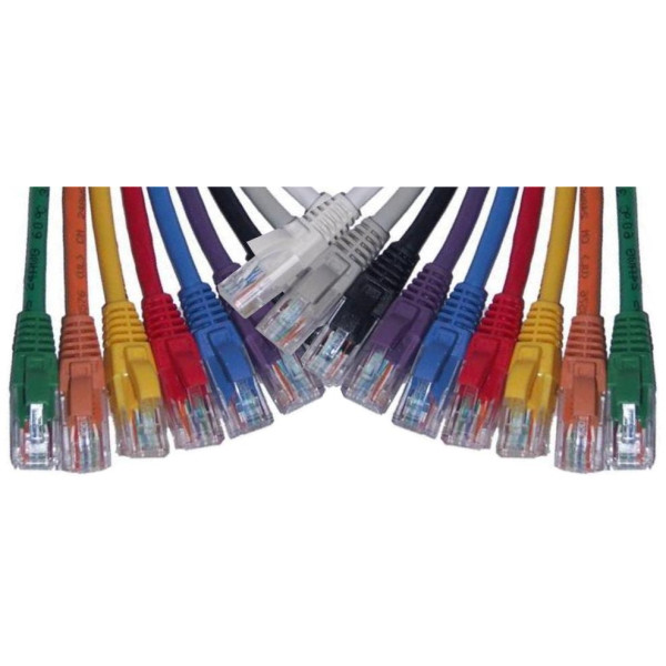 Шнур коммутационный Hyperline, экранированный, RJ45/RJ45, кат. 5е, PVC, 5м, красный, (PC-LPM-STP-RJ45-RJ45-C5e-5M-RD)