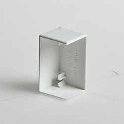 Заглушка Рувинил, боковой для кабель-канала, ширина: 40, h=16, цвет: белый