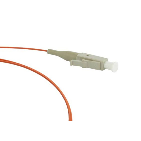 Предоконцованные волокна (pigtail) Hyperline, LC (MM), OM2 50/125, 1м, бежевый хвостовик, цвет: оранжевый