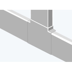 Т-образный отвод Efapel Серия 10, боковой для мини-канала, 16х10, цвет: белый