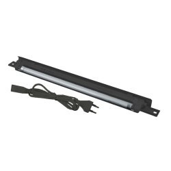 Панель осветительная Canovate, 19, 1U, 483х53 (ШхГ), для шкафов и стоек, цвет: чёрный