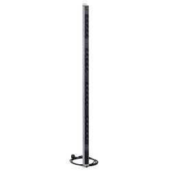 Блок силовых розеток Rem Rem-16, вертикальный, Shuko х 20, вход Schuko, шнур 3 м, 33U, 45х45х1420 (ШхГхВ), 16А, фильтр защиты