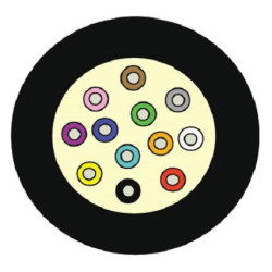 Кабель волоконно-оптический Siemon LightSystem, Tight Buffer, 12хОВ, OM1 62,5/125мм, LSZH, d 6,2, цвет: чёрный