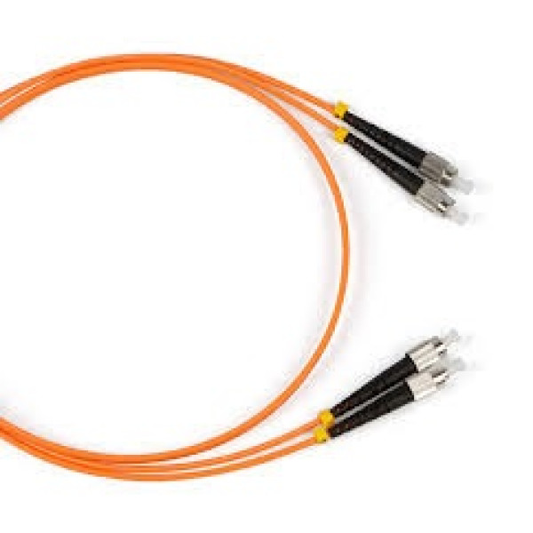 Коммутационный шнур оптический NTSS Tight Buffer, Duplex FC/FC, OM2 50/125, PVC, 1м, чёрный хвостовик, цвет: оранжевый