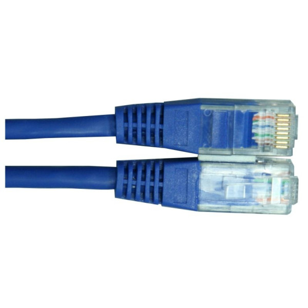 Шнур коммутационный AMP, неэкранированный, RJ45, кат. 5е, 100 МГц, PVC, 2.5м, синий