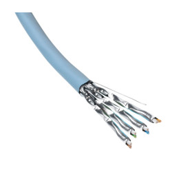 Кабель витая пара Nexans LANmark-7, S/FTP, 4 пар., кат. 7, 1000МГц, D 7,7 мм , AWG23, LSZH, Lloyds, 500м, катушка, цвет: синий