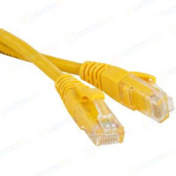Шнур коммутационный Lanmaster, неэкранированный, RJ45/RJ45, кат. 5е, PVC, 3м, жёлтый