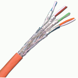 Кабель витая пара Nexans LANmark-7A, S/FTP, 4 пар., кат. 7A, 1000МГц, D 7,7 мм , AWG23, LSZH, 1000м, катушка, цвет: оранжевый