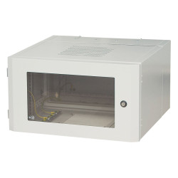 Шкаф телекоммуникационный настенный Zpas SW, 19, 6U, 337х600х540 (ВхШхГ), дверь: стекло, сварной, цвет: серый