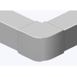 Изменяемый угол Efapel Серия 13, внешний для магистрального короба, глубина: 40, h=100, цвет: белый