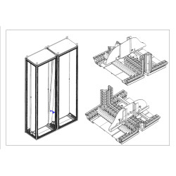 Соединитель монтажных панелей Elbox, 96х1500х28 (ШхВхГ), для шкафов серии EMS высотой 1600 мм
